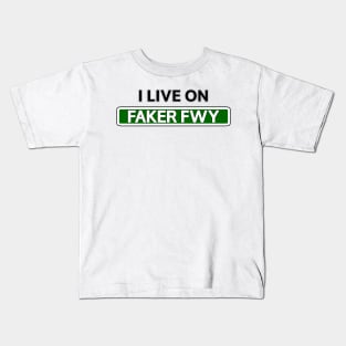 I live on Faker Fwy Kids T-Shirt